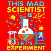 7th Birthday Gift This Mad Scientist Is 7 Let's Experiment Santa Hat thumb 1