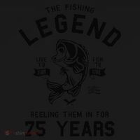 75th Birthday Gift The Fishing Legend 75 Years Fisherman Women's Hoodie thumb 2