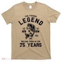 75th Birthday Gift The Fishing Legend 75 Years Fisherman T-Shirt thumb 0