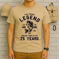 75th Birthday Gift The Fishing Legend 75 Years Fisherman T-Shirt thumb 6