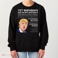 75Th Birthday Gift Funny Trump Women's Sweatshirt thumb 0