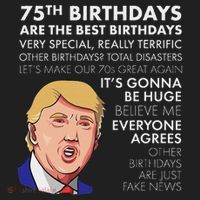 75Th Birthday Gift Funny Trump Women's Sweatshirt thumb 2