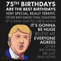 75Th Birthday Gift Funny Trump Long Sleeve Shirt thumb 2