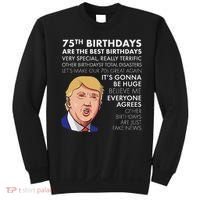 75Th Birthday Gift Funny Trump Sweatshirt thumb 0