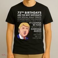 75Th Birthday Gift Funny Trump T-Shirt thumb 3