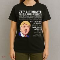 75Th Birthday Gift Funny Trump T-Shirt thumb 4