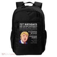 75Th Birthday Gift Funny Trump Backpack thumb 0
