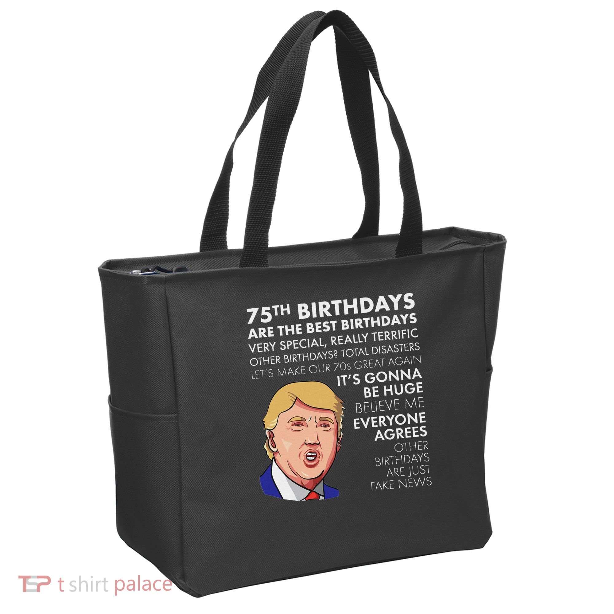 75Th Birthday Gift Funny Trump Tote Bag