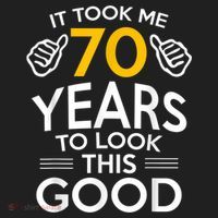 70th Birthday Gift, Took Me 70 Years - 70 Year Old Golf Towel thumb 3
