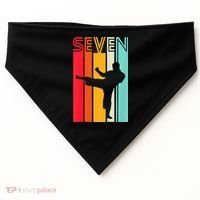 7th Birthday Gift Karate Retro Taekwondo Martial USA-Made Doggie Bandana thumb 0