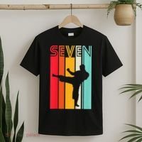 7th Birthday Gift Karate Retro Taekwondo Martial T-Shirt thumb 2