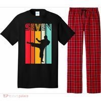 7th Birthday Gift Karate Retro Taekwondo Martial Pajama Set thumb 0