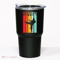 7th Birthday Gift Karate Retro Taekwondo Martial Tumbler thumb 0