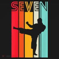7th Birthday Gift Karate Retro Taekwondo Martial Mousepad thumb 1