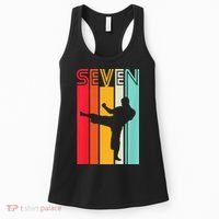 7th Birthday Gift Karate Retro Taekwondo Martial Women's Tank Top thumb 0