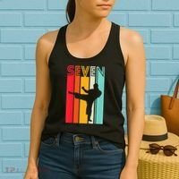 7th Birthday Gift Karate Retro Taekwondo Martial Women's Tank Top thumb 2