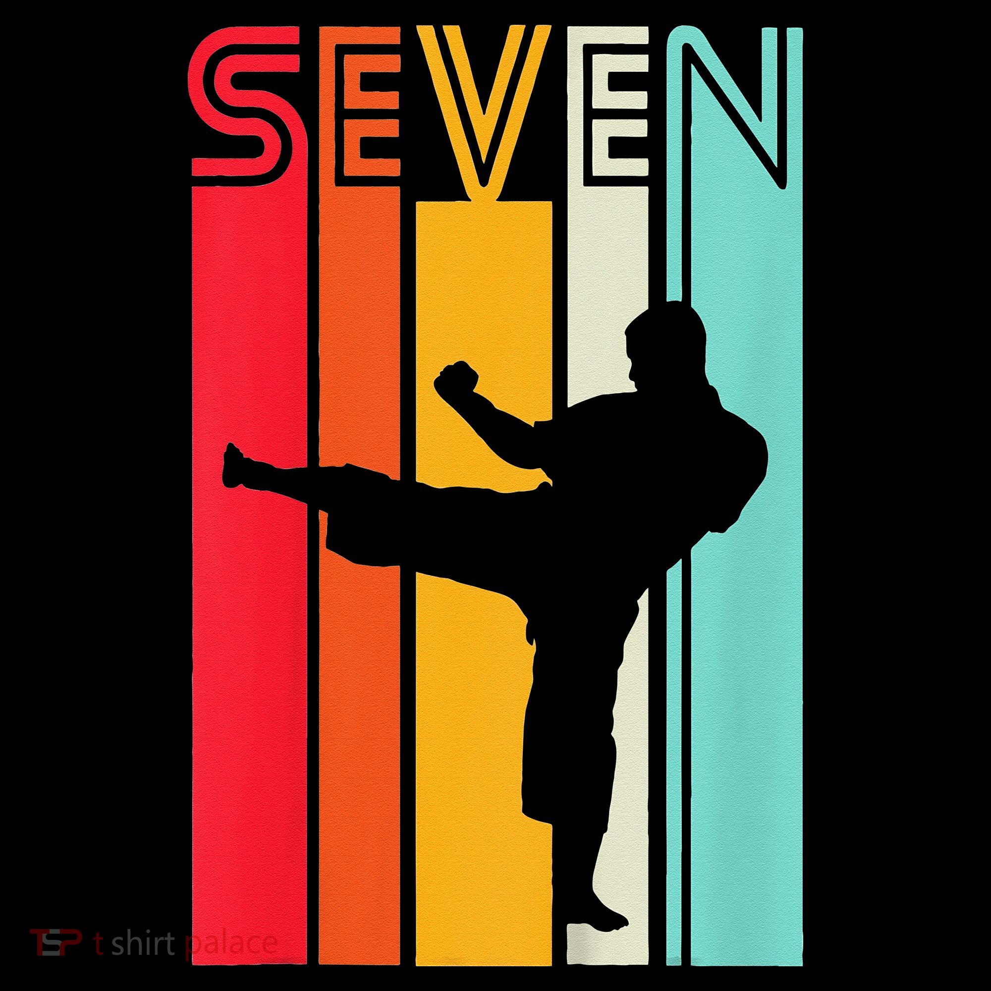 7th Birthday Gift Karate Retro Taekwondo Martial Women's Tank Top