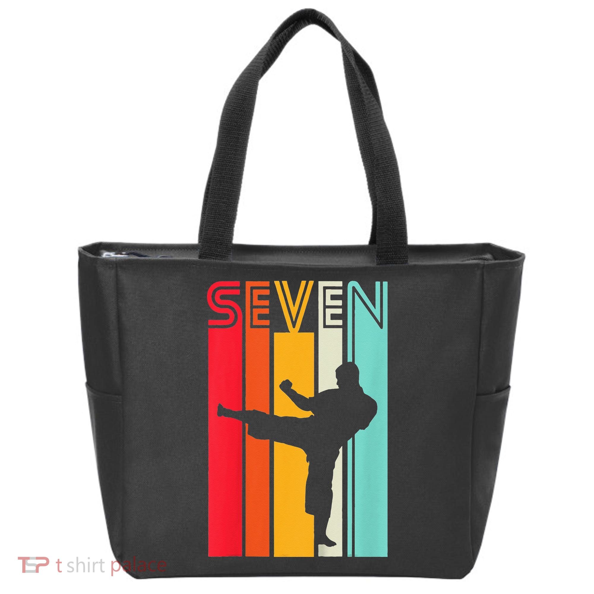 7th Birthday Gift Karate Retro Taekwondo Martial Tote Bag