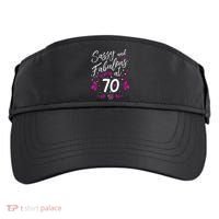 70th Birthday Gift Sassy & Fabulous 70 Year Old Tee Adult Drive Performance Visor thumb 0