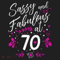 70th Birthday Gift Sassy & Fabulous 70 Year Old Tee Beanie thumb 2