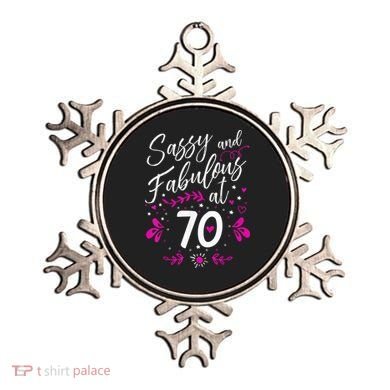 70th Birthday Gift Sassy & Fabulous 70 Year Old Tee Ornament