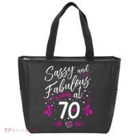 70th Birthday Gift Sassy & Fabulous 70 Year Old Tee Tote Bag thumb 0