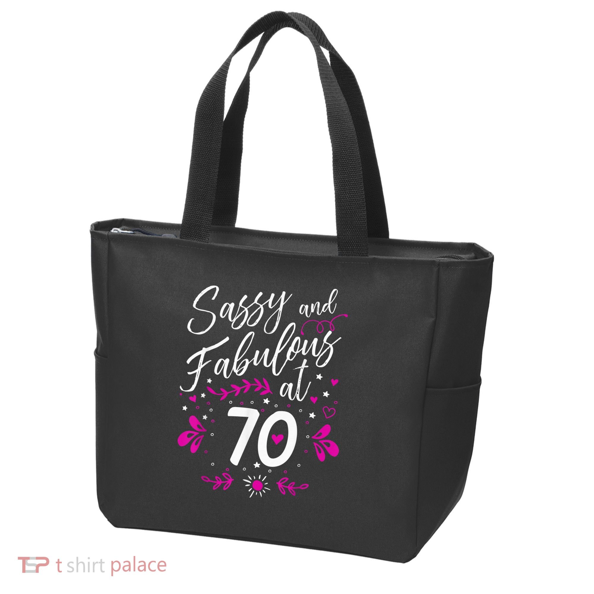 70th Birthday Gift Sassy & Fabulous 70 Year Old Tee Tote Bag