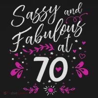 70th Birthday Gift Sassy & Fabulous 70 Year Old Coaster thumb 2