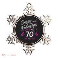 70th Birthday Gift Sassy & Fabulous 70 Year Old Ornament thumb 0