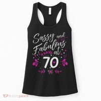 70th Birthday Gift Sassy & Fabulous 70 Year Old Women's Tank Top thumb 0