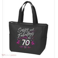 70th Birthday Gift Sassy & Fabulous 70 Year Old Tote Bag thumb 3