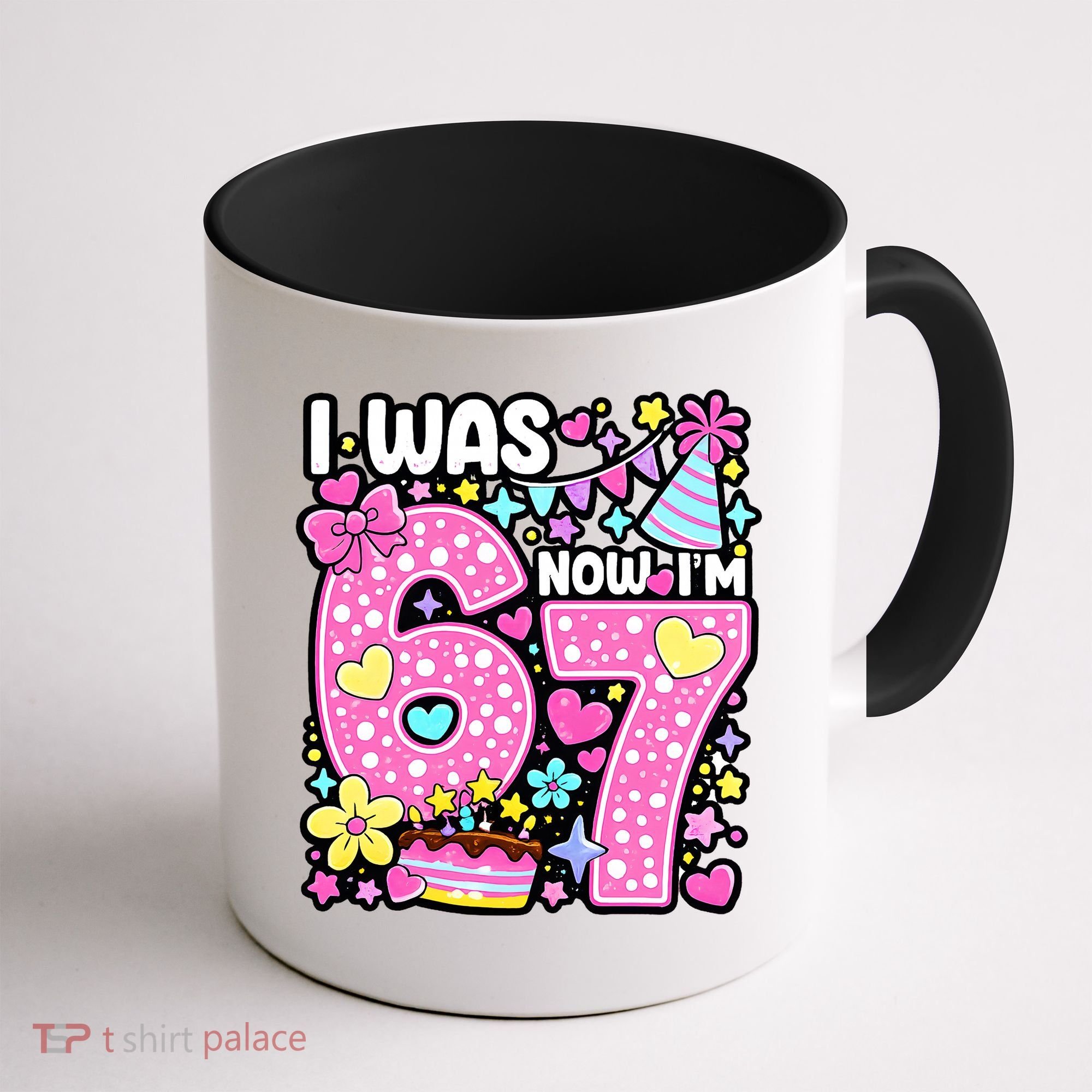 7th Birthday Girl Funny I Was 6 Now I'm 7 Years Old Coffee Mug