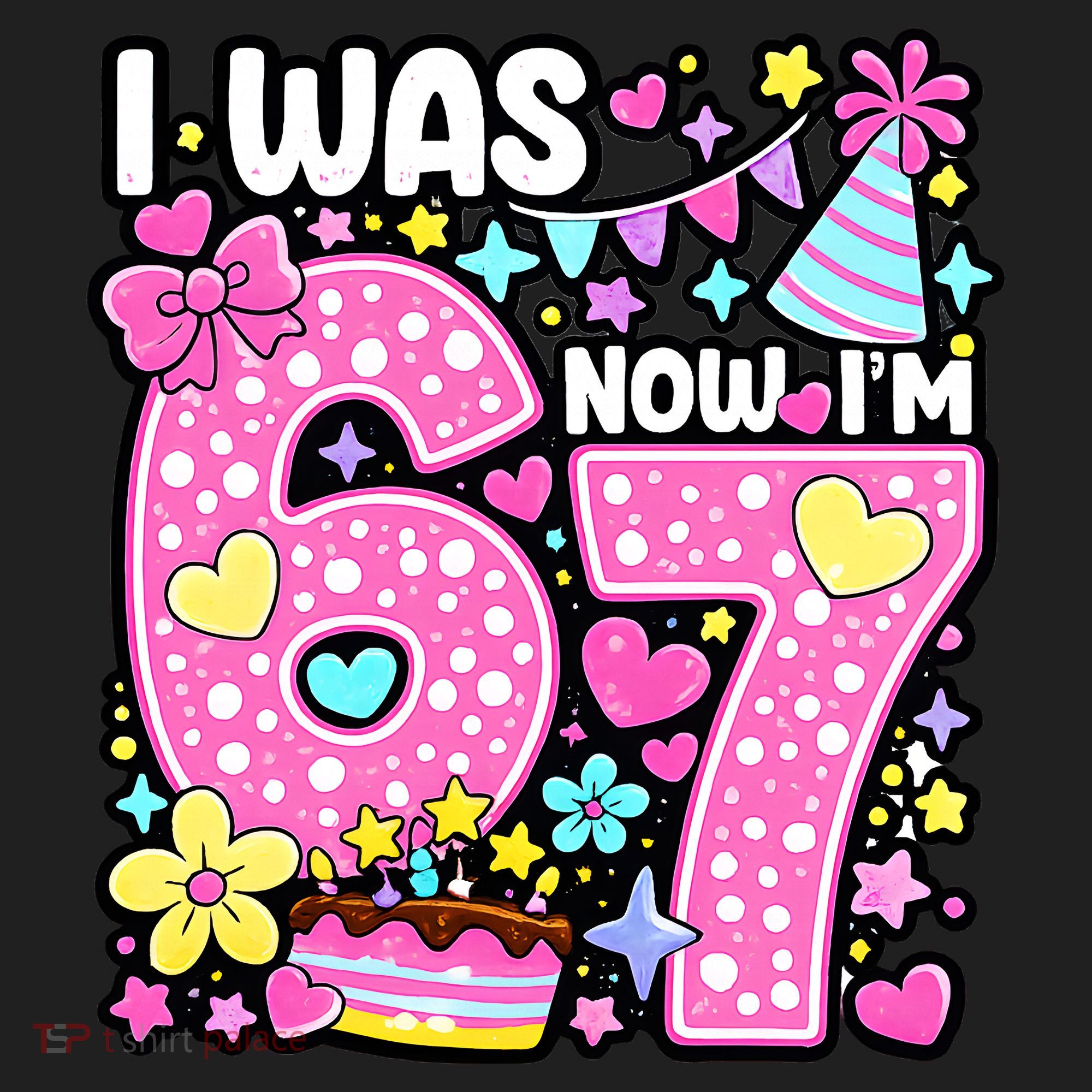 7th Birthday Girl Funny I Was 6 Now I'm 7 Years Old Beanie