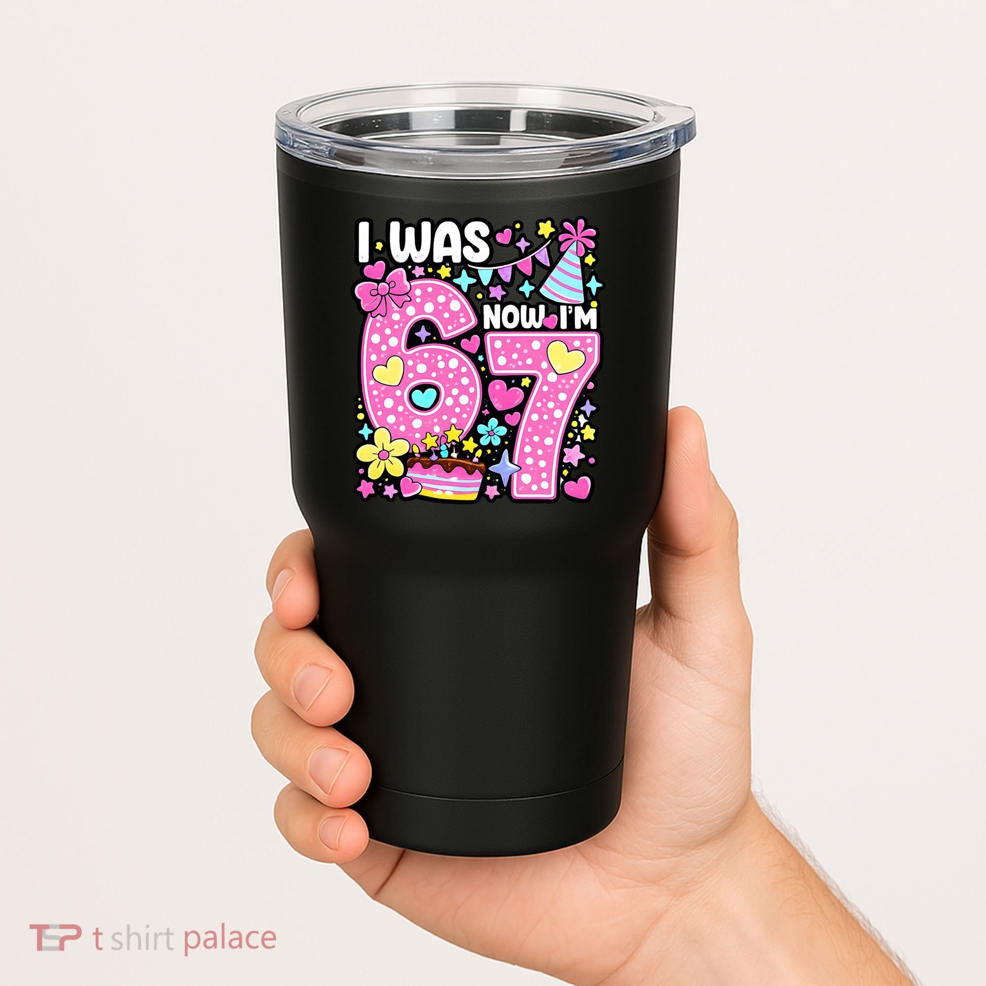 7th Birthday Girl Funny I Was 6 Now I'm 7 Years Old Tumbler