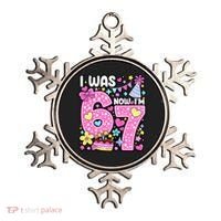 7th Birthday Girl Funny I Was 6 Now I'm 7 Years Old Ornament thumb 0