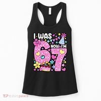7th Birthday Girl Funny I Was 6 Now I'm 7 Years Old Women's Tank Top thumb 0