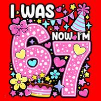 7th Birthday Girl Funny I Was 6 Now I'm 7 Years Old Santa Hat thumb 1