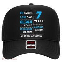 7th Birthday Gift, 7 Years Old Being Awesome Hat thumb 0