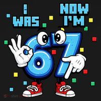 7th Birthday I Was 6 Now Im 7 Hands Cute 67 Meme Women's Hoodie thumb 2