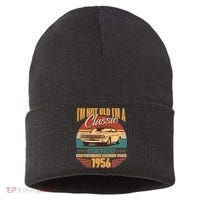 70th Birthday I'm Not Old I'm A Classic Custom Built Car 1956 Sustainable Knit Beanie thumb 0