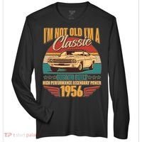 70th Birthday I'm Not Old I'm A Classic Custom Built Car 1956 Zone Performance Long-Sleeve T-Shirt thumb 0