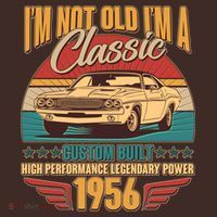 70th Birthday I'm Not Old I'm A Classic Custom Built Car 1956 Coaster thumb 2