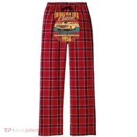 70th Birthday I'm Not Old I'm A Classic Custom Built Car 1956 Women's Flannel Plaid Pajama Pants thumb 0