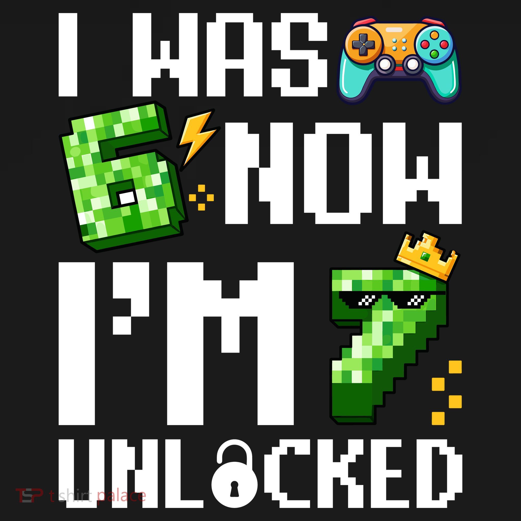 7th Birthday I Was 6 Now Im 7 Unlocked 67 Meme Kids Sweatshirt
