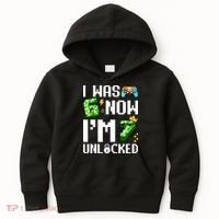 7th Birthday I Was 6 Now Im 7 Unlocked 67 Meme Kids Hoodie thumb 0