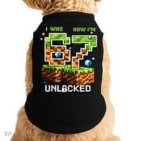 7th Birthday I Was 6 Now Im 7 Unlocked 67 Meme Doggie Tank thumb 0