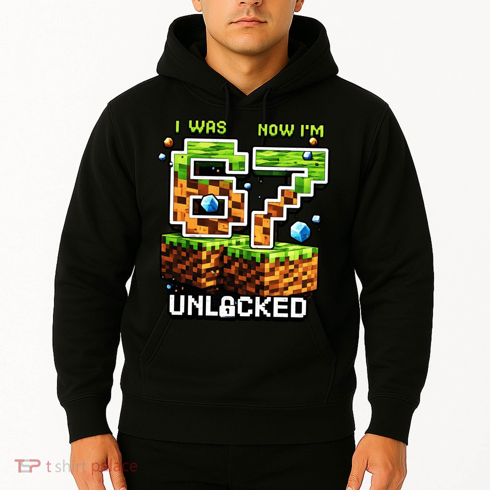 7th Birthday I Was 6 Now Im 7 Unlocked 67 Meme Hoodie