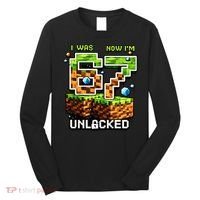 7th Birthday I Was 6 Now Im 7 Unlocked 67 Meme Long Sleeve Shirt thumb 0
