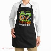 7th Birthday I Was 6 Now Im 7 Unlocked 67 Meme Apron thumb 2