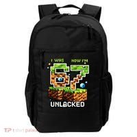 7th Birthday I Was 6 Now Im 7 Unlocked 67 Meme Backpack thumb 0